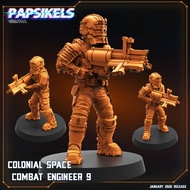 Combat Engineer [9]-Dead Sector-Humanoid Human/32mm scale 3D printed miniature PSK