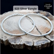 5495#ORIGINAL SILVER 925 Silver Bangle, Plain Silver Bangle. 925银手镯， 简约纯色手镯闰月手镯，闰月手镯。