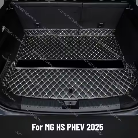 Car Rear Trunk Mat For MG HS EHS MK2 Roewe D5X RX5 MK3 2024 2025 2026 Leather Rug Cargo Liner Cover 