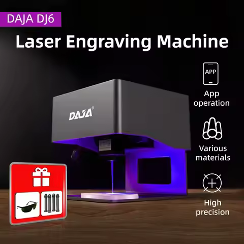 DAJA Laser Engraver CNC DIY DJ6 Laser Engraving Machine 3000mw Fast Mini Logo Mark Printer Cutter Wo