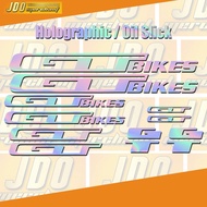 GT Oil Slick bike Vinyl Stickers