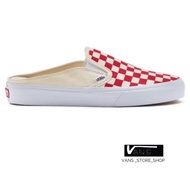 VANS SLIP ON MULE CHECKERBOARD RED สินค้ามีประกันแท้