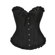 EU size Plus Size Women Brocade Jacquard Overbust Corset XS-6XL