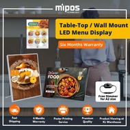 LED Menu Board A2 A3 A4 | Table LED Lightbox Menu | Countertop Wall Mount LED Menu Board | A2 A3 A4 