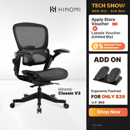 Hinomi H1 Classic V3 Ergonomic Office Chair Mesh with 3D Lumbar Support and Flip-up Armrest
