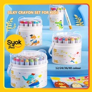 [SYOK] Silky crayon for kids non toxic washable cute painting crayon buncho crayon murah kids drawin