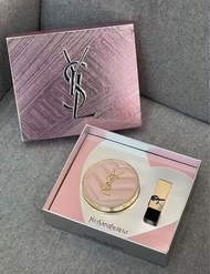 🩷正品現貨🩷26七夕版✨YSL粉色皮革氣墊#B10➕唇膏#NM兩件套禮盒