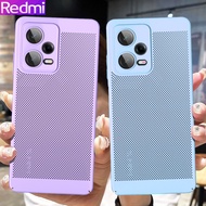 Redmi Note 12 Pro Plus Note 12S Note 11 Pro Note 11S Redmi 12 Mesh Breathable and Heat Dissipation Hard Case