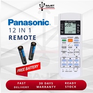 Alat Kawalan Jauh  Penghawa Dingin Panasonic 12 in 1 ECONAVI Inverter Aircond Remote