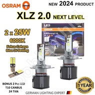 Osram Car Led Light Xlz 2.0 25W H4 H1 H7 H8 H11 H16 Hb3 Hb4 Bulb