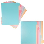 16 Sheets A4 3 Ring Binder Dividers Multicolored Tab for A4 Binder 3 Holes Ring Index Pages