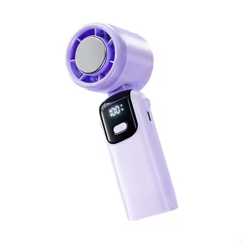 Y5GF Quiet Operation Foldable Neck Fan With Turbos Cooling Technology USB C Rechargeable Suitable Fo