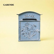 Garende Vintage Wall Mailbox Weathered Finish Decorative Garden Mailbox Floral Relief