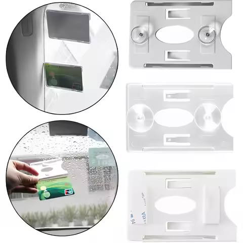Car Card Holder Car Organization Card Sleeve for Windshield Glass Tag Durable ID IC Card Parking Tic