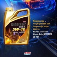CNI Motobest Engine Oil 5W-40 &amp; 15W-50 (4L) &amp; (1L) -sesuai semua kereta and motosikal
