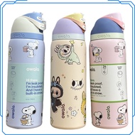 Owala Snoopy Thermos Cup 24oz, 32oz Portable Sports Bottle Stainless Steel Thermos Cup Snoopy Water 