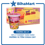 [THÙNG 24 LY] - ACECOOK - Mì ly Handy Hảo Hảo Tôm Chua Cay - Mì Handy Hảo Hảo Tôm Chua Cay (67g/ly) 