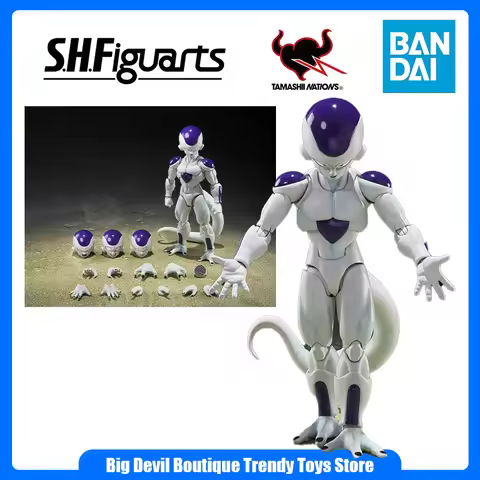 Bandai Dragon Ball S.H.Figuarts Frieza Fourth Form Action Figures Toys