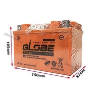 Ắc quy xe máy GLOBE WP9-BS 12V-9AH bình ắc quy khô cho xe máy Spacy, atila