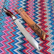 GOLOK patimura dural ukuran sedang GOLOK kuat dan kokoh pemotong kayu dan bambu fulltang baja per