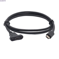 ELEGANTE Type C Extension Cable Type C USB3.1 Panel Fixation 0.3m/0.5m/1m/1.5m With Screw Hole With 