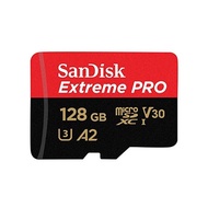 microSDXC 128GB SanDisk Extreme PRO UHS-1 U3 V30 4K Ultra HD Support SD Adapter Included