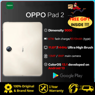 【1 Year Warranty】New OPPO Pad 2 Tablet Dimenisy 9000 Octa Core 11.61'' 144Hz Screen 13MP Camera 9510