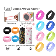 MODOFO Anti-Slip Silicone Coaster 9cm Suitable for 1000ml Printed Flower Tumbler Thermos Bottle Coas