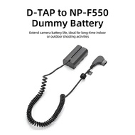 Kingma D-tap to NPF550 / USB-C to NPF Coiled Cable Extentable 50cm to 120cm For F970 / F750 / F960
