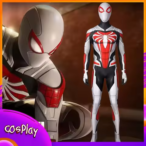 Spider Man PS5 Remastered New Armoured Advanced Suit Cosplay Costume Jumpsuit Halloween Comic-Con Pr