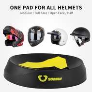 SOMAN Motorcycle Helmet Stand Helmet Service Pad Helmets Support Donut Ring