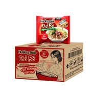 Carton of 30 packs of Huong Bep beef pho with bone marrow and bone marrow, 70g pack