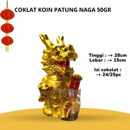 Dragon Statue Coin Chocolate 50gr Golden Dragon Statue Chocolate