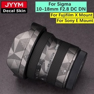 Sticker For Sigma 10-18mm F2.8 DC DN Camera Lens Decal Skin Vinyl Wrap Protective Film Coat 10-18 2.
