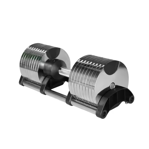 Chrome Adjustable Dumbbell Pair 2kg(5lb) or 4kg(9lb) Increase Max 45kg(100lb) Home Fitness OEM Dumbb