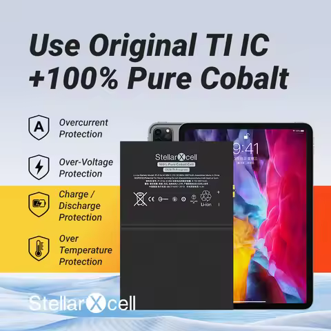 StellarXcell Tablet OEM BMS Flex Battery For iPad Mini 2 3 4 A1489 A1490 A1491 A1512 A1599 A1600 A16