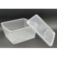 PROMOSI CMO[READY-STOCK] SQ 7 Square Disposable Plastic Food Container [ 30sets± ] SQ7
