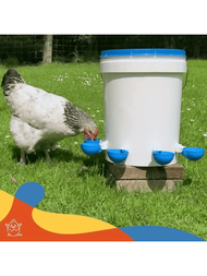 12入組自動餵料器,適用於雞、鴿的水杯,自動家禽飲水器,塑料家禽飲水器套件,農場用品