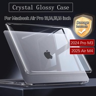 เคสใส PC วัสดุ 100% เข้ากันได้กับ  Air M4 M3 A3240 A3113 Air 13 15 นิ้ว M1 M2 A2337 A2681 A2941 ฝาคร