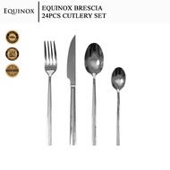 Equinox 18/10 Cutlery Set Stainless Steel Spoon Fork Knife -Brescia (24 Pcs)