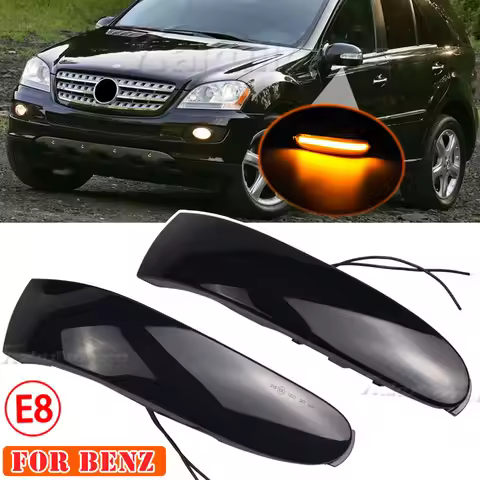 2x For Mercedes Benz M ML GL Class W164 X164 W251 ML350 ML300 R300 LED Dynamic Turn Signal Light Sid