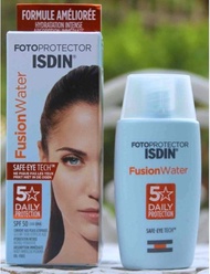ใหม่ล่าสุดISDIN Fotoprotector Fusion Water 50mlครีมกันแดดปกป้องผิวขั้นสุด