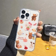 Cartoon Hello Kitty Phone Case For Vivo Y72 Y52 5G Y70S Y70T Y51S 5G Y50T Y91 Y95 Y83 Y81 Y90 Y71 Casing Cute Ragdoll Bear Pochacco Cases Soft TPU Back Shell