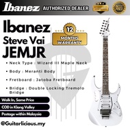 Ibanez Steve Vai Signature JemJr, White (JEMJR-V2 / JEM JR )  6 tali gitar elektrik Monkey Grip Floy