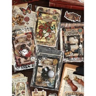 Junk journal junk journal American Retro Material Pack Time Collection Box Handbook Note Sticker