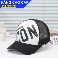[A265]Mũ Lưỡi Trai Nón Kết DSQUARED2 In Chữ ICON Lớn Vải Cotton Trắng Phối Lưới Đen Thoáng Mát Form 