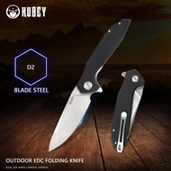 Kubey Nova Ku117 8.5 Folding Pocket Knife Drop Point D2 Steel Blade