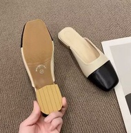 ONE - 包頭半拖鞋（黑色 35-40碼）(下單後聯絡客服確認發貨尺碼)#F111049602