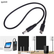 QUIM Type C to DC5521 Power Cord with 4 0x1 7mm Adapter 5V 9V 12V 15V 20V 3A Charging