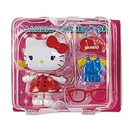 SANRIO - Hello Kitty 日版 玩具 硬膠 換裝 公仔 套裝 連配件 變裝 娃娃 玩偶 擺設 凱蒂貓 2019年款 絕版 (吊帶褲)